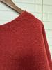 New Year's Little Red Dress Hepburn-Style: Elegant Glitter Knit Dress for Women, Autumn/Winter Collection