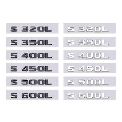 Benz amg S320L S350L S400L S500L S450L S600L nápis logo samolepka na auto pro mercedes benz S třída úprava zadní víko kufru označení objemu kufru