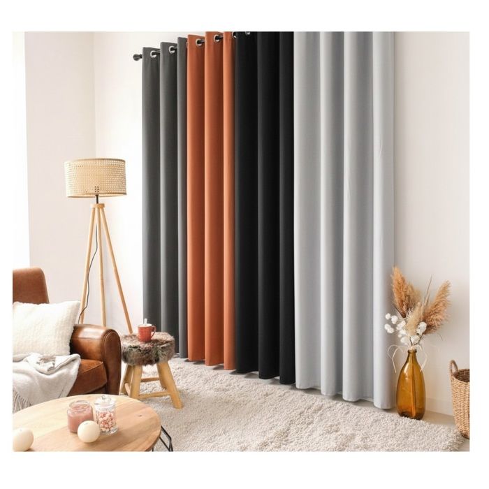 1 Rideau Thermique 135 x 240 cm Glacier Rouge