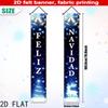 2pcs New Year Door Couplet Banner 70.8x11.8in for Porch