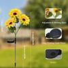 Solar Sunflower Lights Outdoor Waterproof Auto ON/Off Solar Garden Stake Lights for Lawn Pathway Yard Landscape Decor