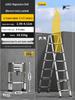 Magdolli Stainless Steel Telescopic A-frame Ladder, Multifunctional Foldable Indoor Aluminum Alloy Stair Ladder