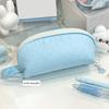 Shell Shape Pencil Pouch Polka Dot Pattern Pen Bag Multi-purpose Pencil Case  School Office
