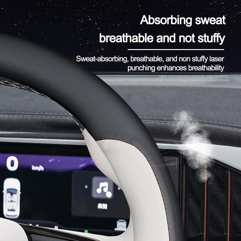 Car Auto Steering Wheel Cover Wrap For Renault Koleos Kadjar K-ZE Captur Braid On Steering-wheel Holder Protector