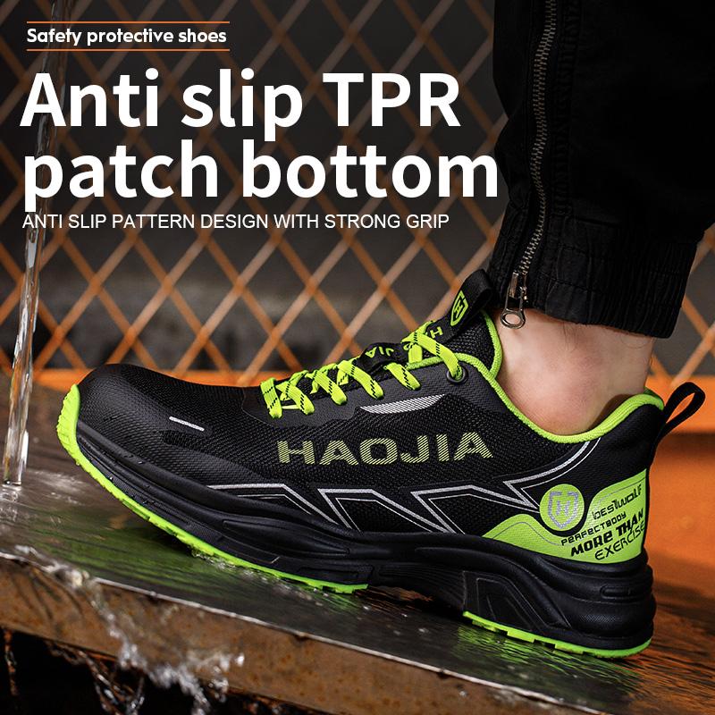 Non-Slip Safety Shoes Men Anti-Smash Steel Toe Shoes Anti Puncture Work Sneakers Indestructible Shoes Casual Protection Shoes