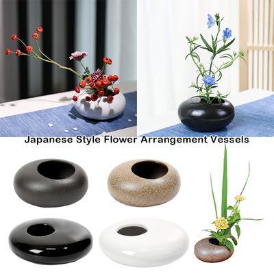 Seramik Vazo Japon Stili İkebana Kenzan Zen Çay Seremonisi Çay Masası Çiçek Düzenleme Vazosu Çiçek Sanatı Sabit Düzenleme Aracı