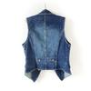 2026 Women's Sleeveless Denim Moto Vest - Summer Style