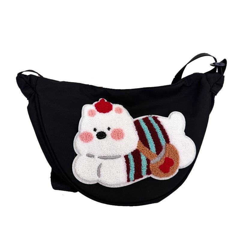 Lässige Niedliche Lammwolle Tasche Damen Nischendesign Welpe Student Party Knödeltasche Damen Umhängetasche
