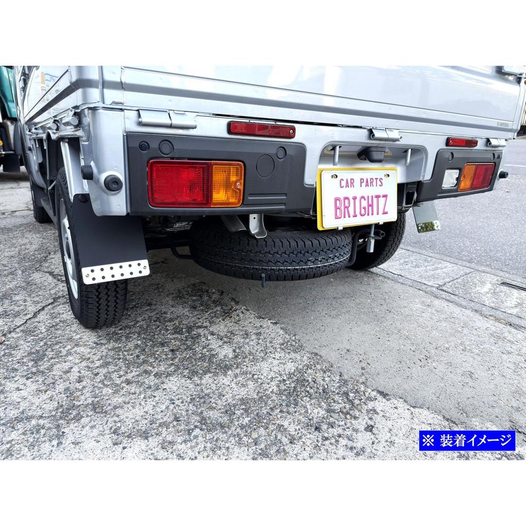 Brightz Black Mudguards Short Type MUD-036 for Daihatsu Hijet Truck Jumbo S500P S510P, Mud Flaps Splash Guards Exterior Accessories