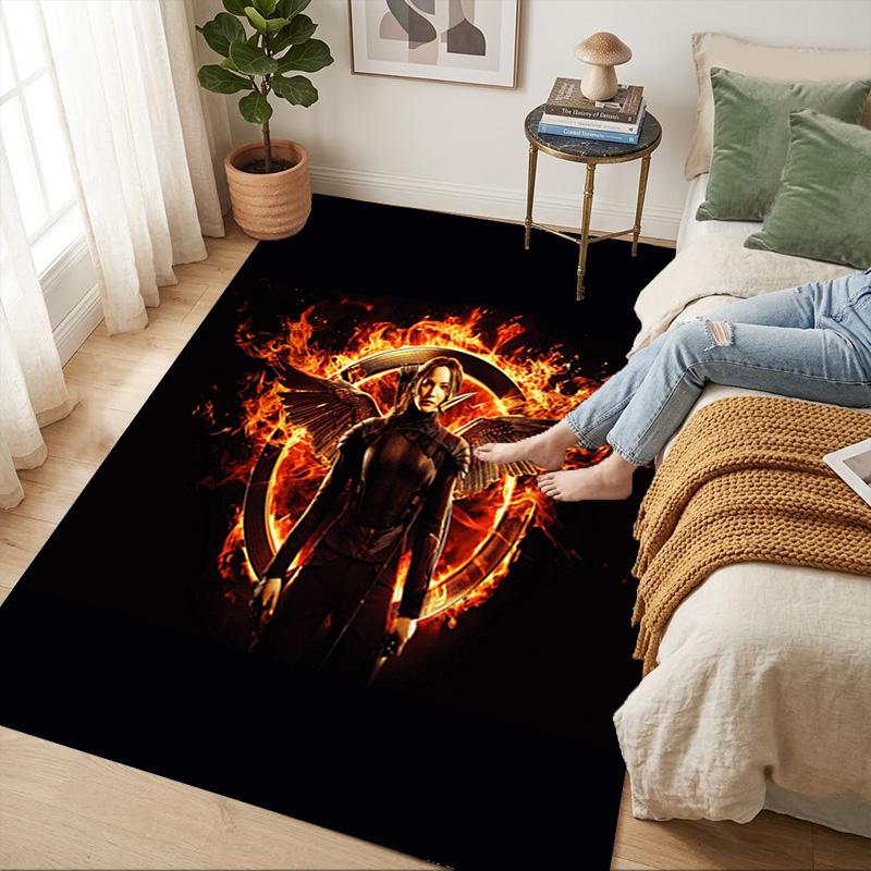 Girl Fire Living Room Nonslip Area Rug Soft Carpet For Bedroom Game Playroom Sofa Office Home Decor Doormat Christmas Gift C9302162