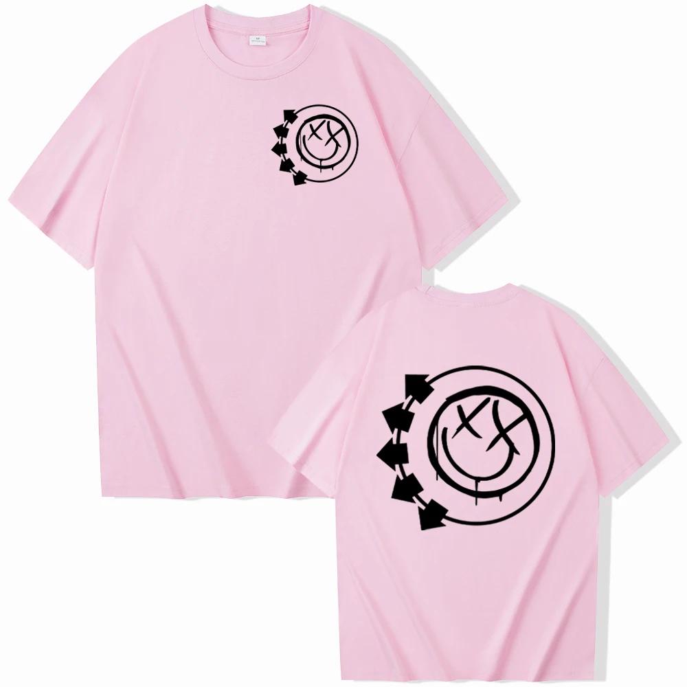 

Blink 182 Хіп-хоп Рок Літня Чоловіча Бавовняна Футболка з Коротким Рукавом для Вулиці Y2K Повсякденний Топ Вулична Мода Чоловічий Одяг 4XL