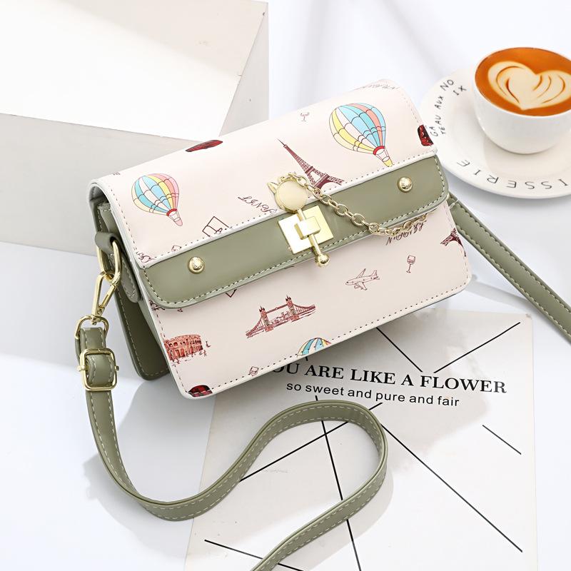 

Новая сумка на одно плечо с принтом высокого уровня и лоскутным принтом, большая вместимость, многослойная, маленькая квадратная сумка, все сумки через плечо для женщин .