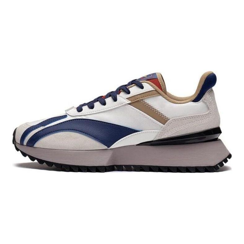 Li Ning Cargo Non-Slip Wear-Resistant Low-Top Sports Casual Shoes Men Sneakers Navy-Blue AGCS261-3