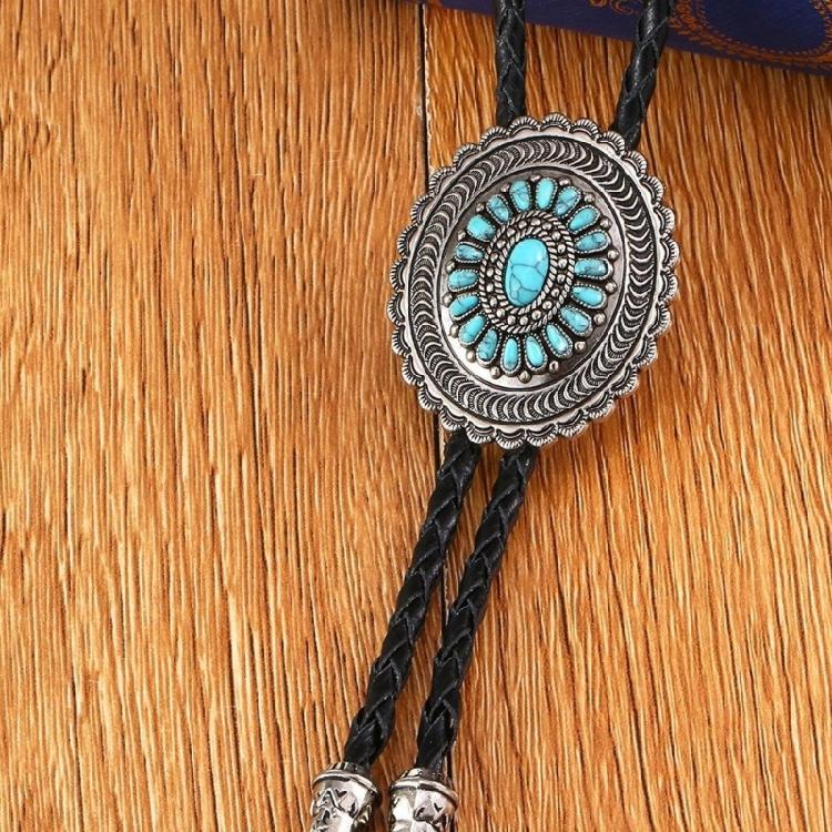Bolo Tie Necktie Western Cowboy Necktie Necklace Male Costume for Sweater