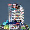 Dinosaur Mountain Road Track & Children's City Car Parking Lot Toy Set