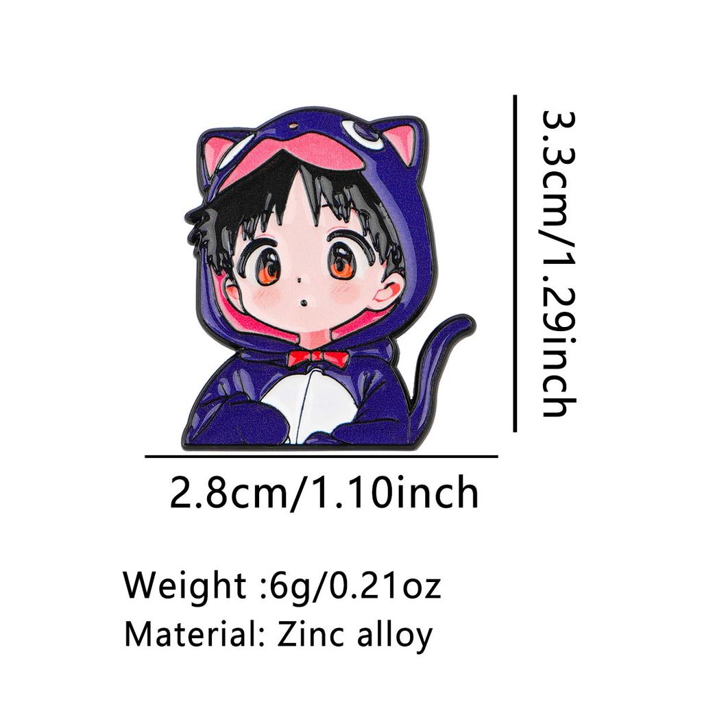 Evangelion Enamel Pins Anime Hina Asuka Figures Brooch Lapel Pin Badge On Backpack Clothing Accessories Fashion Jewelry Gifts