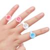 100 Pcs Eyelash Glue Ring Cup for Microblading & Pigment, Disposable Plastic