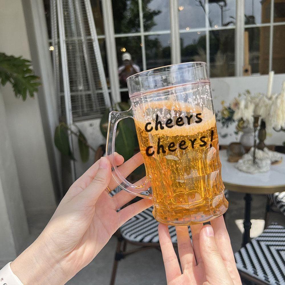 Realistic Look Fake Beer Bottle With Handles Prank Cup Novelty Fake Beer Mug Gift