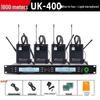 Professional UHF Dual Wireless Microphone System with Handheld and Headset for Conference, Performance, and KTV