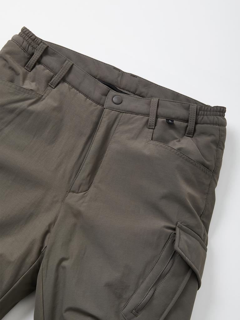 IKALOOK Men'S Heavy Fleece Cargo Work Pants Bpt124