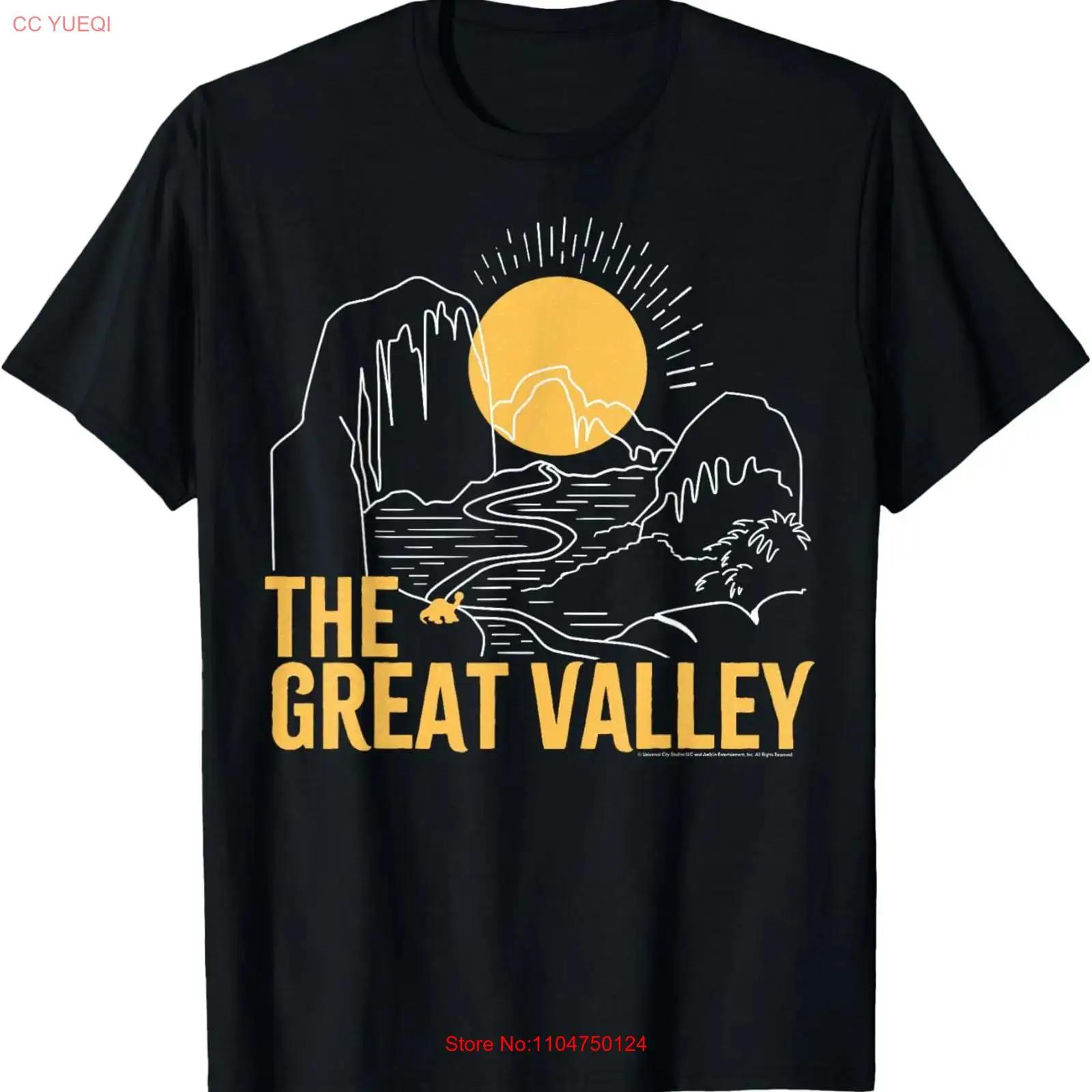 Land Before Time Sunrise Over The Great Valley T Shirt vintage Washed Casual streetwear homme designer clothes Versatile S