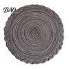 Thermal Insulation Placemat 12 Inch Round Placemats, Polyester Woven Braided Place Mats, Durable Table Mat Washable Heat Resistant Circle Dining Mats
