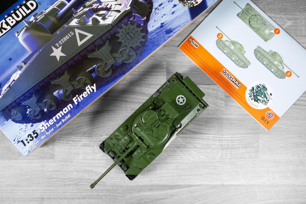 Airfix Quick Build Series American Sherman Firefly Block Assembly Kit QB6042 1/35 Pre-painted