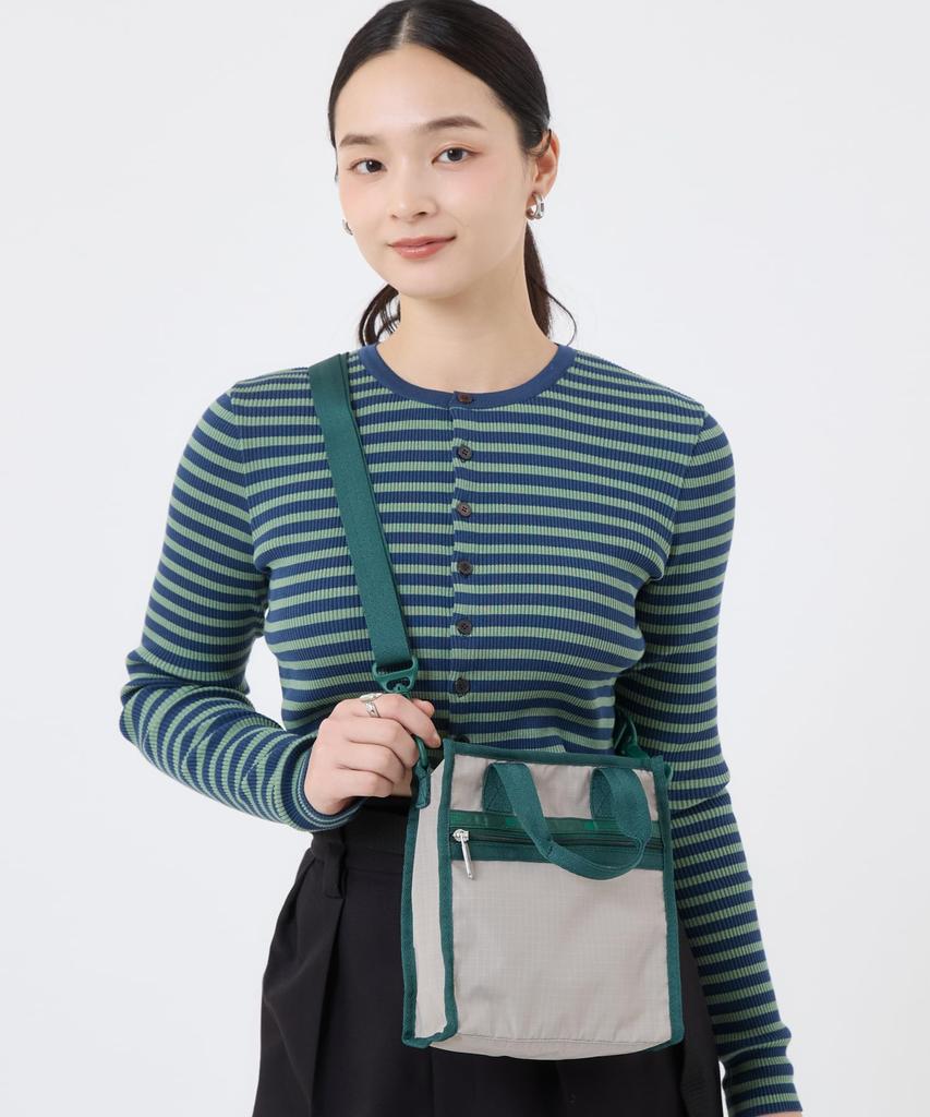 Official Shoulder Bag MINI Green [LeSportsac] N/S TOTE/3714/Driftstone/Eden
