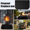 Fireplace Mat Heat-Resistant Non-slip Protector Pellet Stove Hearth Floor Pad For Indoor Outdoor Living Room Kitchen Home