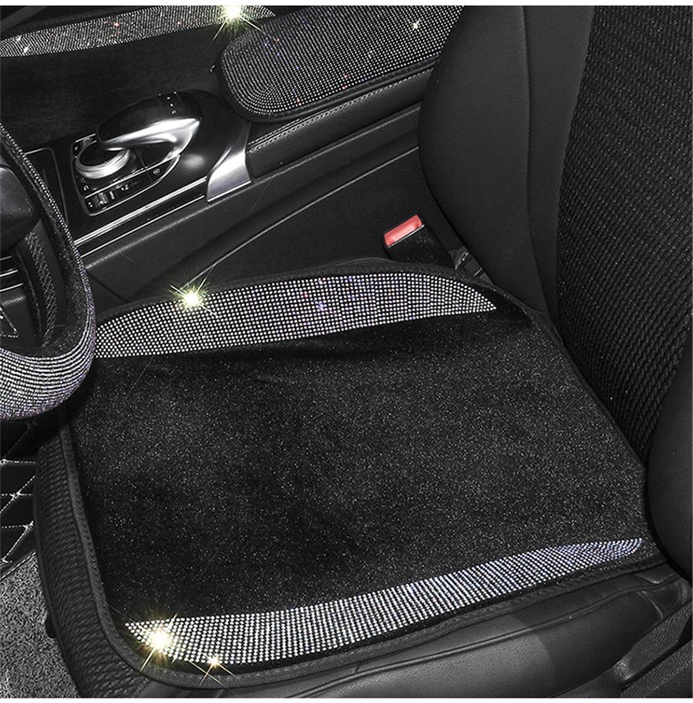 Summer Breathable Seat Cushion Luxury Crystal Diamond Car Seat Cover Universal
