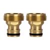 2Pcs Brass Male Hose Tap Connector 3/4 Inch Tap Hose Connector Hose Pipe Adapter Tap Adapter for Garden Hose Kitchen Sink Tap