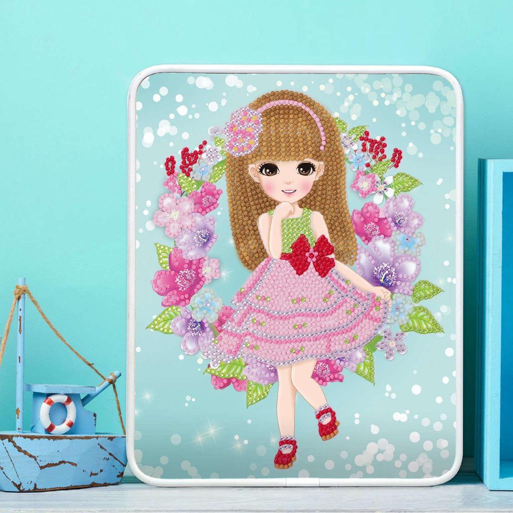 Officially Licensed Children's Little Princess DIY Diamond Painting Kit with Frame