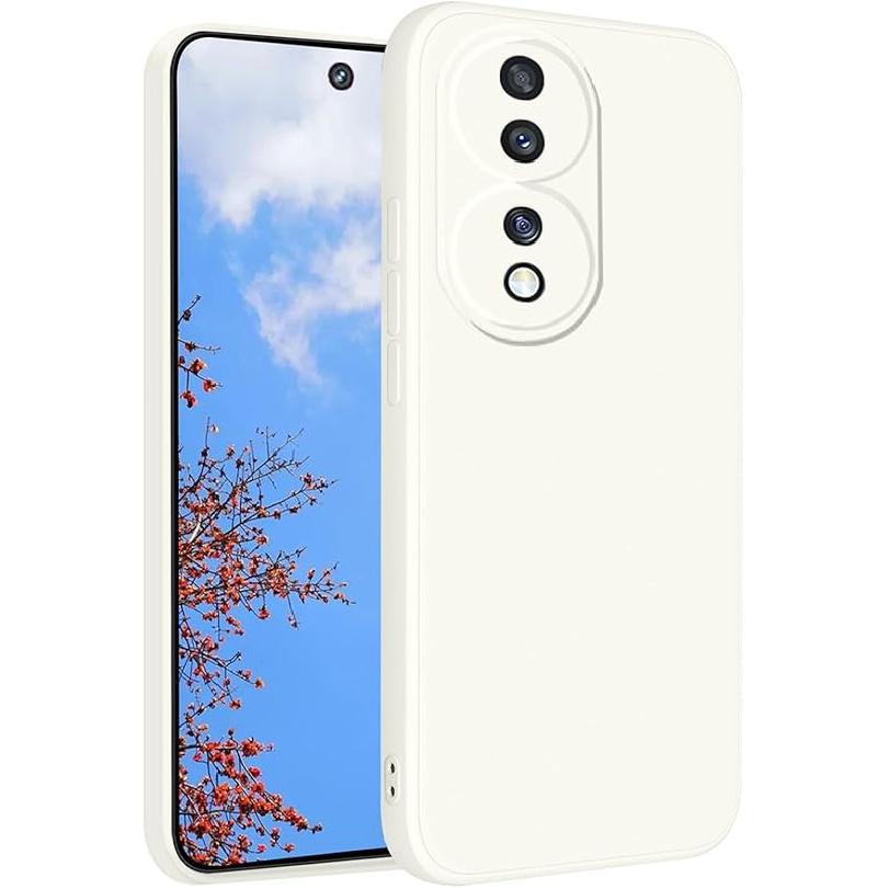 

Phone Case for Honor 70, Silky Soft Touch for Honor 70 Case Silicone Shockproof Slim Cute Anti Fingerprint Protective Cover Aesthetic Pink