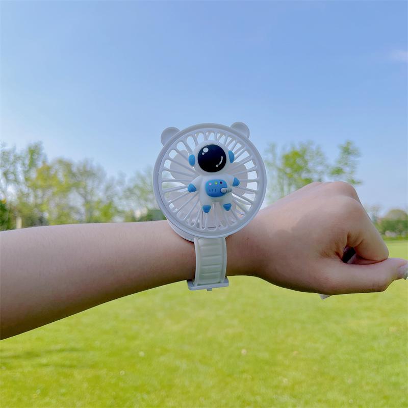 Cute Cartoon Mini USB Rechargeable Wrist Fan for Kids