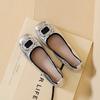 New Women Flat Shoes Fashion Crystal Soft Upper Boat Shoes Girl Comfortable Slip-on Loafers