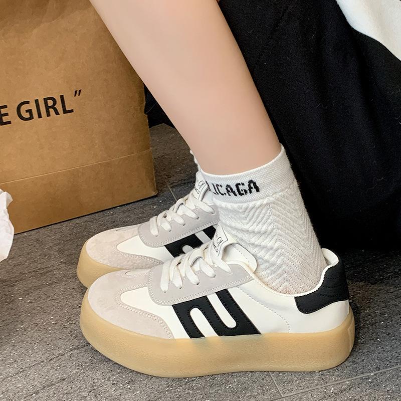 

Кожаная платформа женская новая обувь женская обувь женская универсальная спортивная и повседневная обувь 40