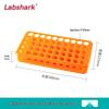 50-Hole Multifunctional Test Tube Rack: Acid, Alkali, and High-Temperature Resistant with Silicone Pad