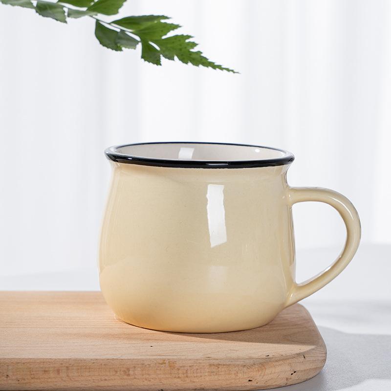 

Заводська Керамічна Чашка Велика Пузата Чашка, Чашка для Молока на Сніданок, Чашка для Кави, Колір Глазурі Можна Визначити Medium