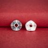 S925 Sterling Silver Retro Water Wave Spacer Beads for DIY Bracelets and Necklaces