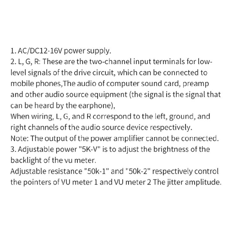 P134BGBS0416 DB Level Header Power Amplifier Level Meter Backlit VU Meter Header