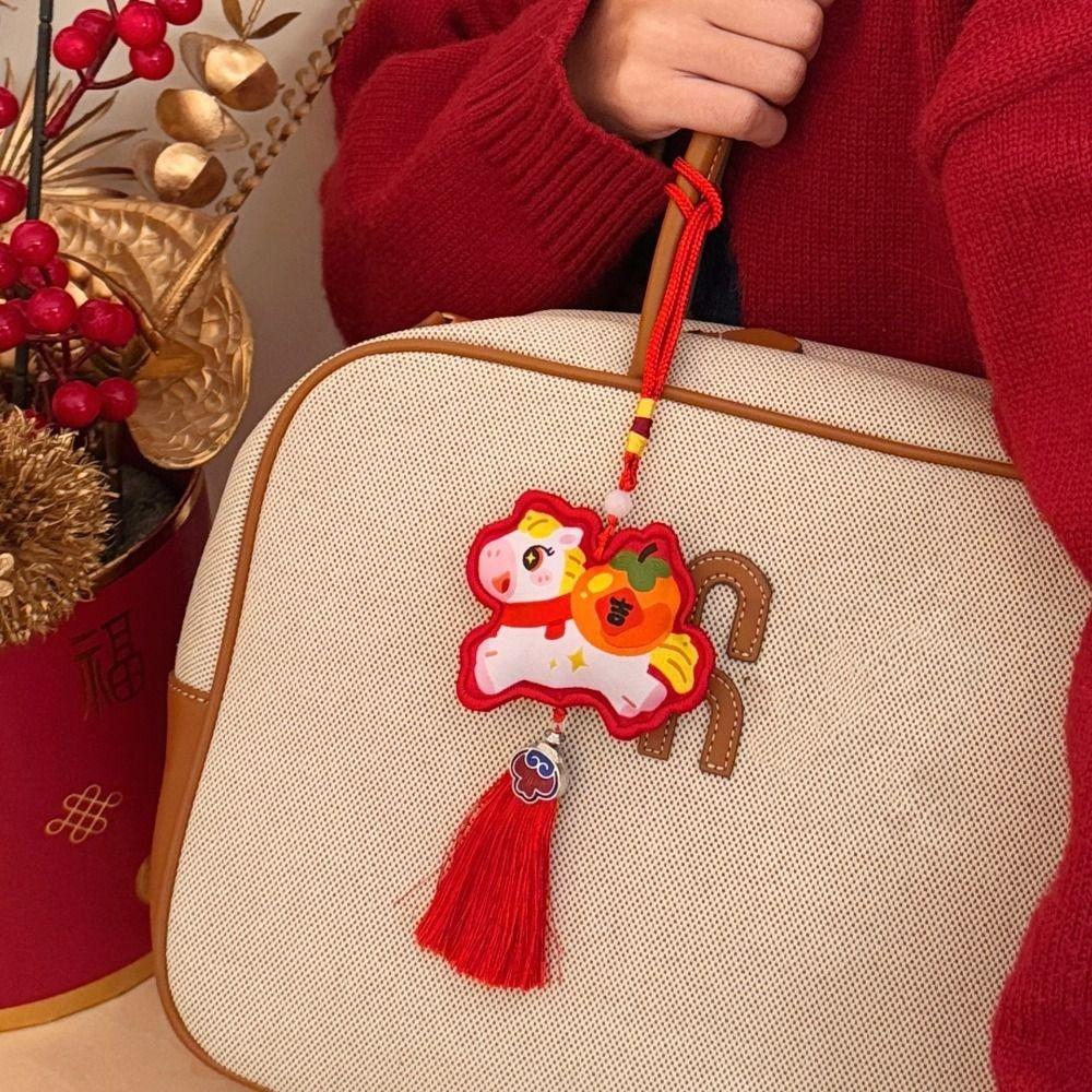 Chinese Style Pony Pendant Zodiac Mascot Horse Hanging Decoration National Wind Style