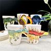Creative Dinosaur Shaped Water Cup Cute Animal Ceramic Mug Office Water Cup Breakfast Cup Gift Coffee Mug Home Decoration