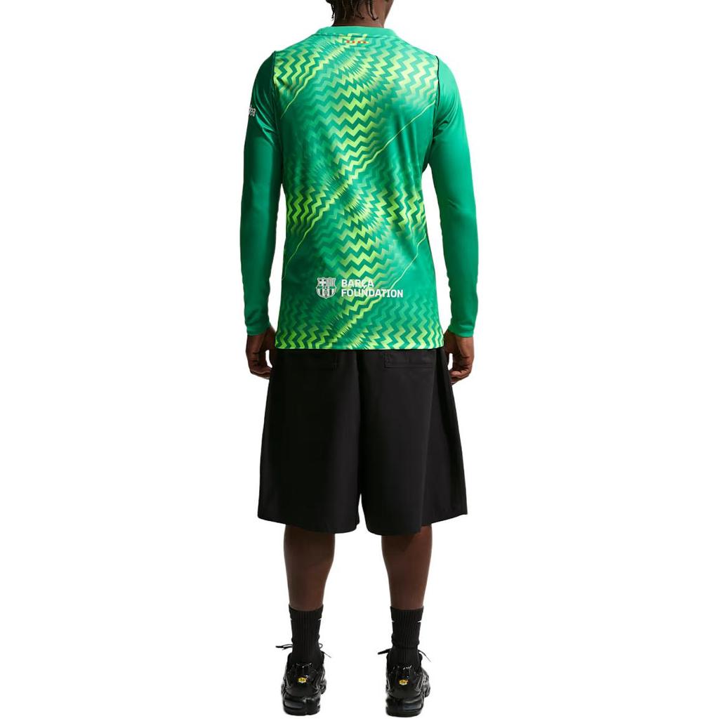 Nike Dri-FIT 2026/27 Season Barcelona Goalkeeper Color Block Crew Neck Quick-Dry Long Sleeve Football Shirt Fan Version Men tops II1997-324