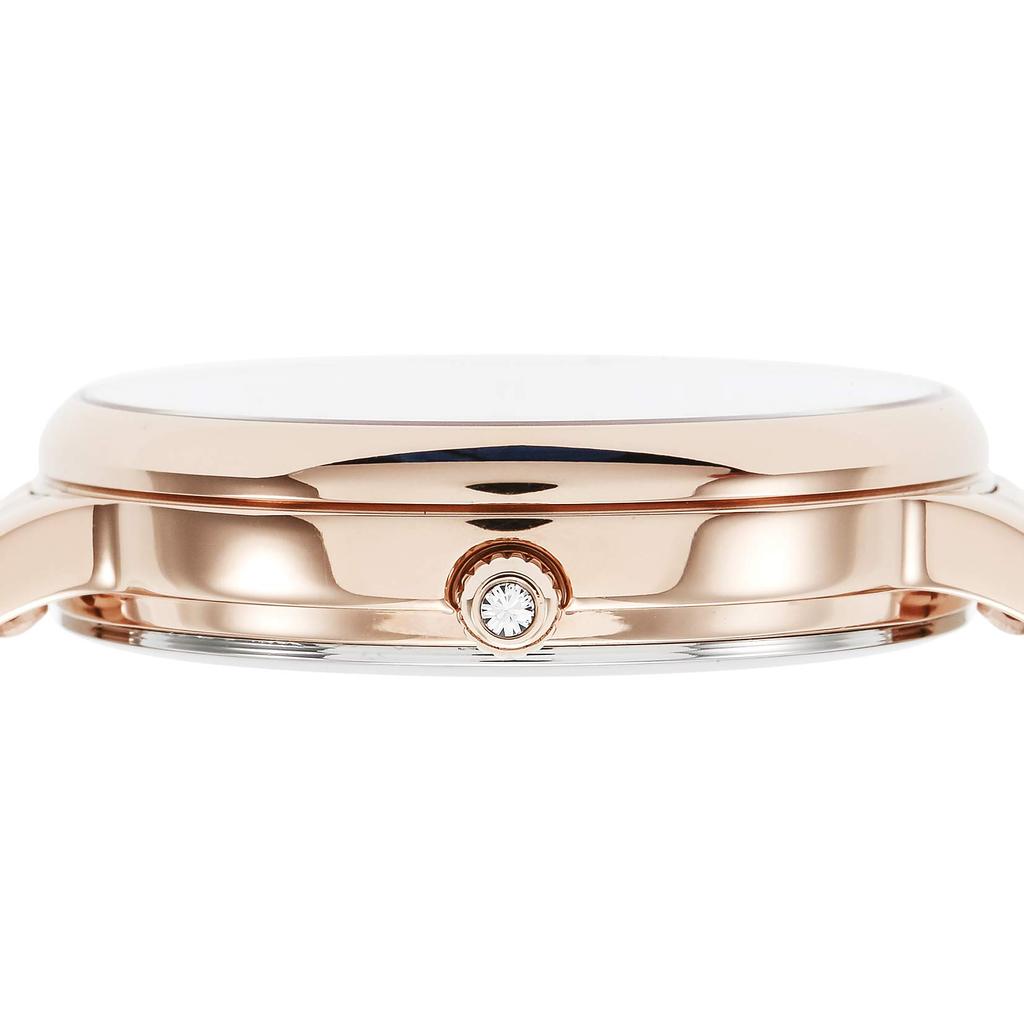 Angel Heart Twinkle Time Pearl Stainless Solar Official Warranty Watch, Dial, Steel, Battery, 33mm, Women's, TT33PG, Gold,