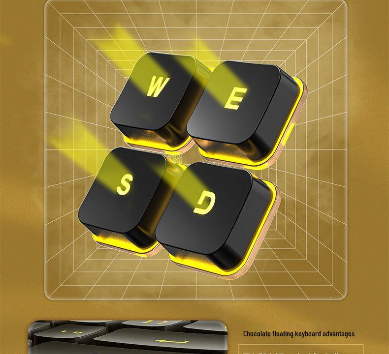 Langtu Silent Wired Mechanical Keyboard and Mouse Set for Office Use - Men & Women