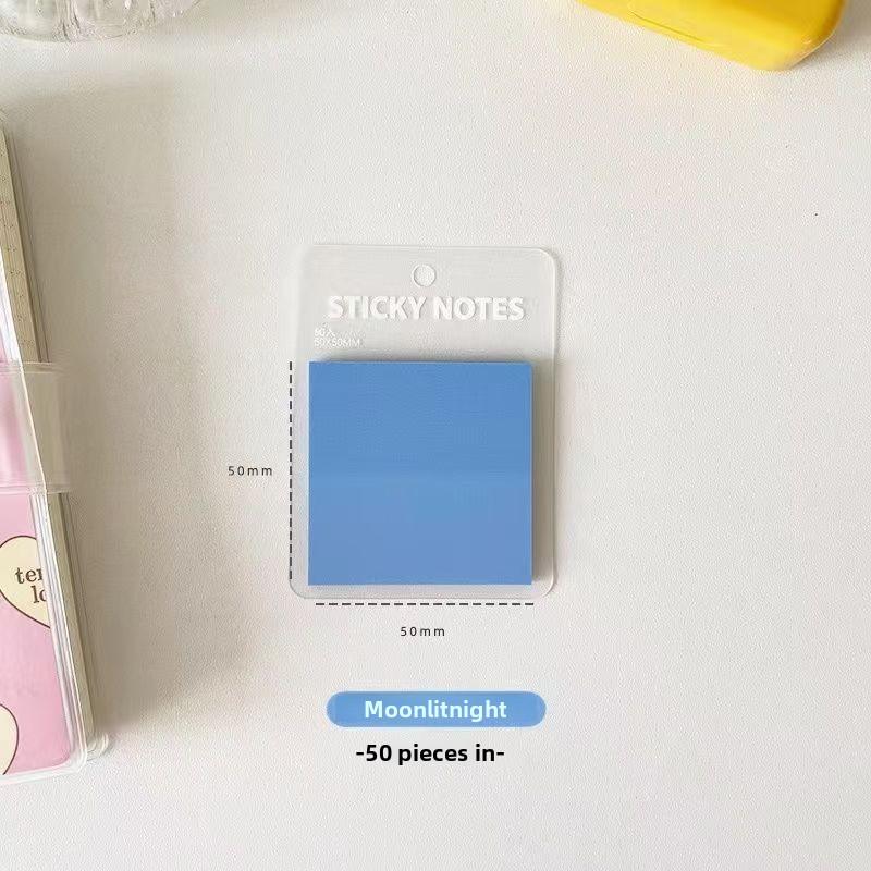 

Colored PET Transparent Morandi Square Sticky Notes Index Tabs Reusable Page Markers for School Office Focus Highlighting