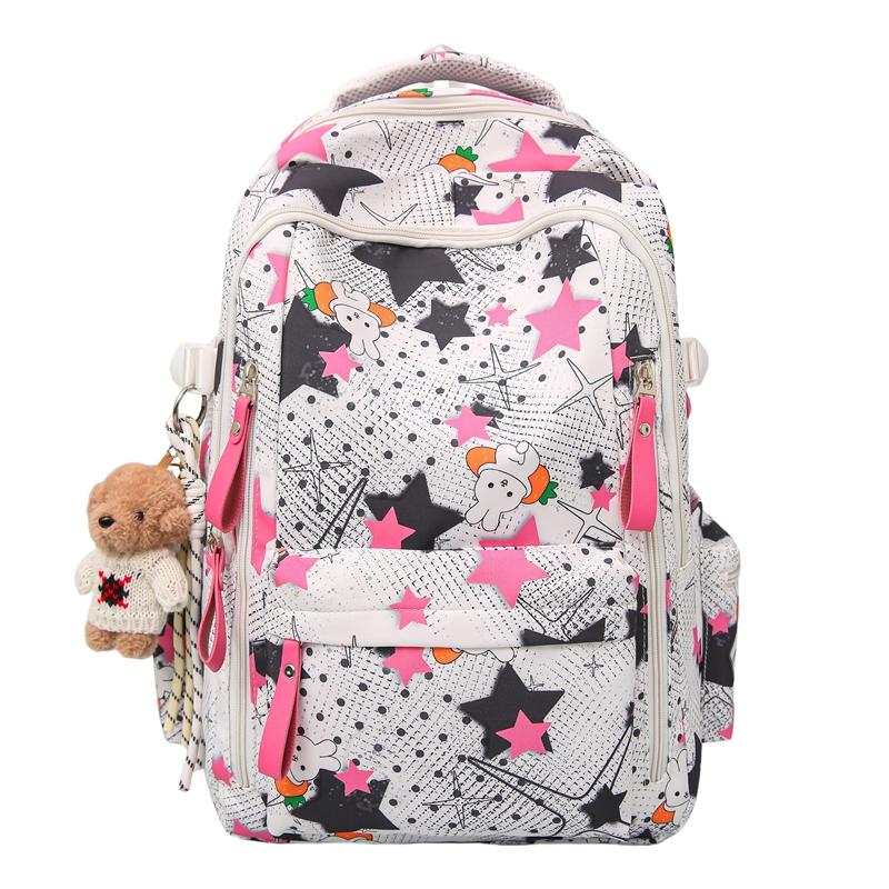 Studentský školní batoh s hvězdným potiskem Dámský batoh s velkou kapacitou