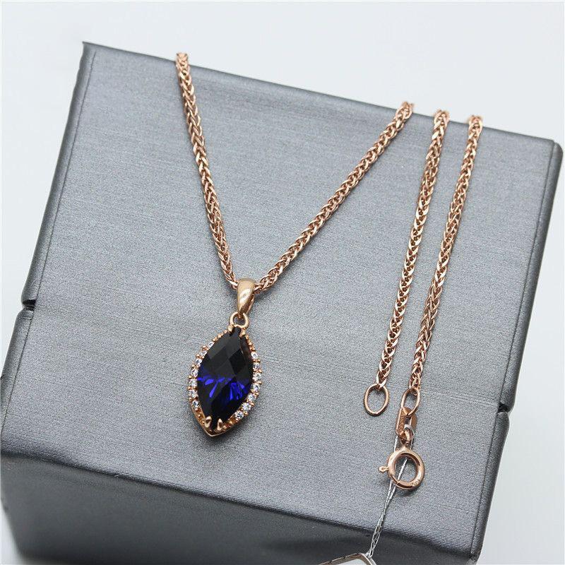 Фиолетово-золотой автомобильный цветочный соединитель Звезда Ожерелье Роскошное Позолоченное Розовым Золотом Модное Полое Ожерелье (single pendant)