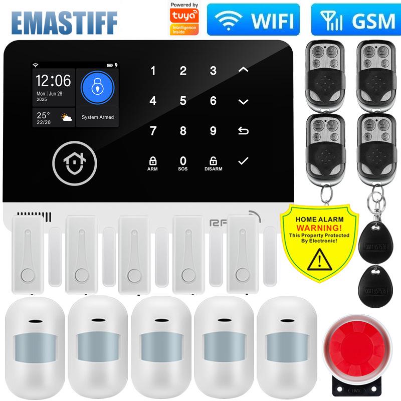Tuya-Compatible GSM WiFi Wireless Home Anti-Theft Infrared Alarm System