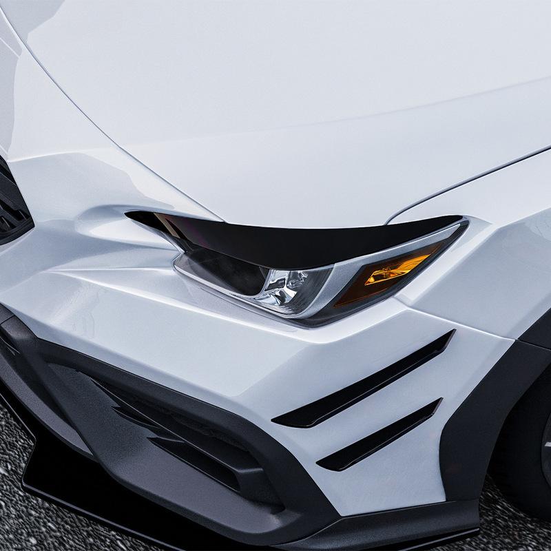 Für Subaru WRX STI VB + Body Kit Auto Scheinwerfer Lampe Augenlider Augenbraue Scheinwerfer Dekoration Auto Styling Zierleiste Außenteil